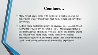 John Milton and his age