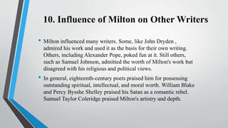 John Milton and his age