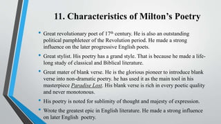 John Milton and his age