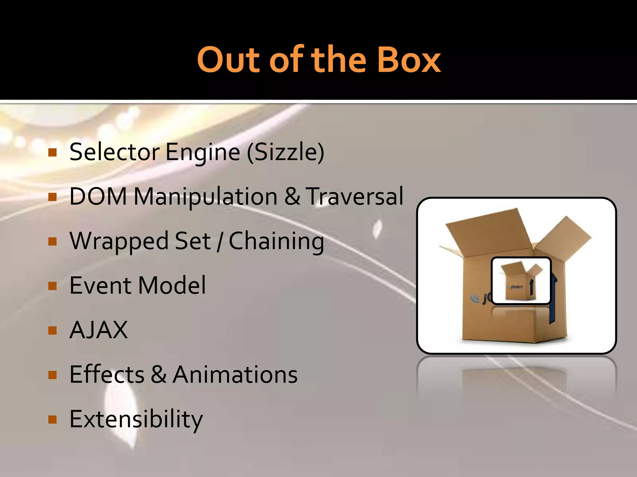 An Introduction To jQuery