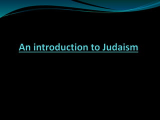 An introduction to Judaism: KS3
