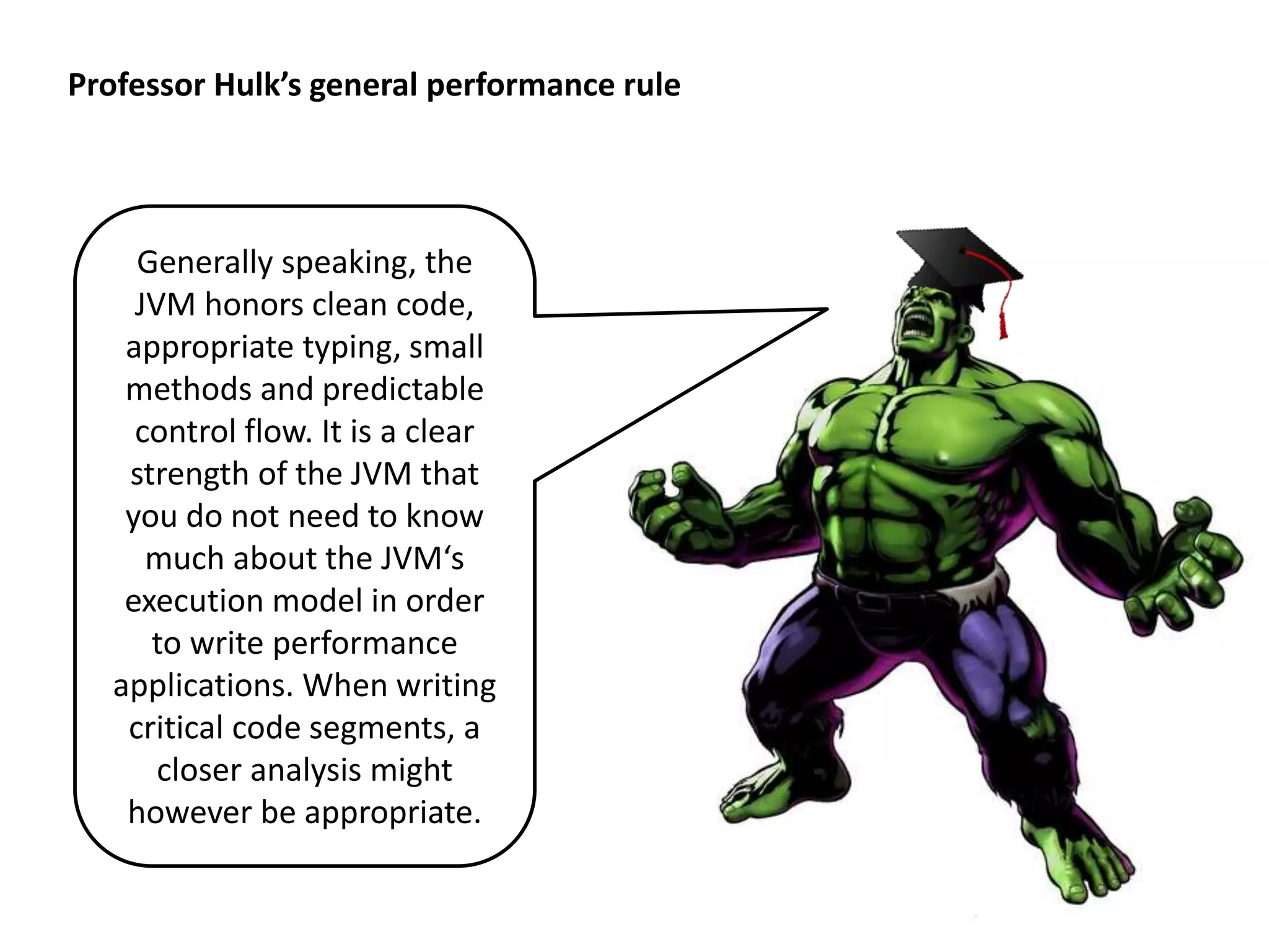 “A fool with a tool is still a fool“ The basic problem: (Heisenberg) Once you measure a system‘s performance, you change the system. In a simple case, a no-op method that reports its runtime is not longer no-op. 