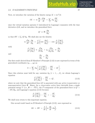 AN INTRODUCTION TO LAGRANGIAN MECHANICS | PDF