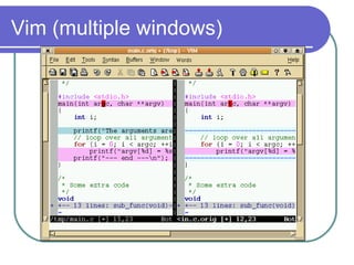 Vim (multiple windows) 