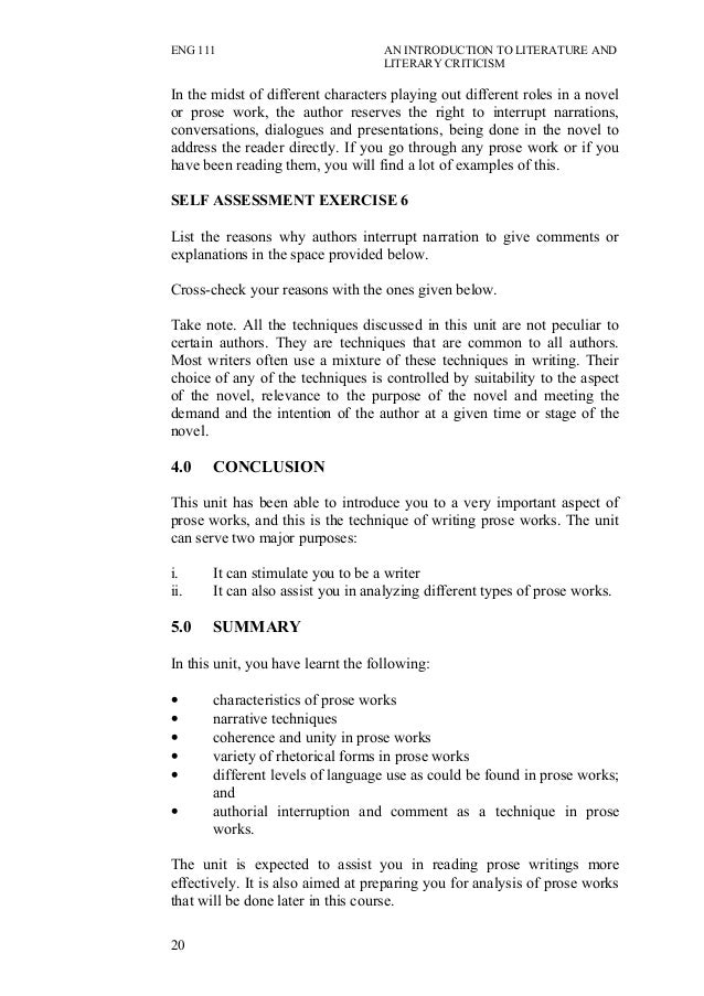 literature essay introduction