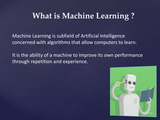 An introduction to machine learning | PPT