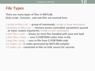 Mat File Icon Matlab An Introduction to matlab and matlab applications.pptx