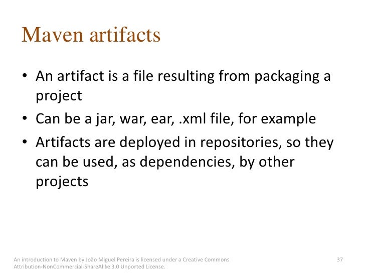An introduction to Maven