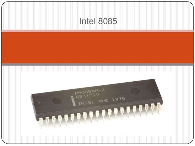 An introduction to microprocessor architecture using INTEL 8085 as a…