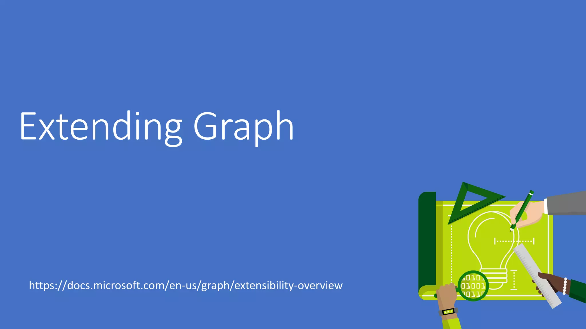 https://docs.microsoft.com/en-us/graph/extensibility-overview
 