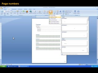 Page numbers




               1
 