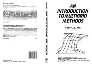 An introduction to multi grid methods   p. wesseling