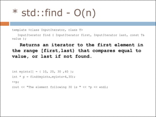 An Introduction to Part of C++ STL | PDF