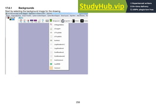 258
17.6.1 Backgrounds
Start by selecting the background image for the drawing.
 