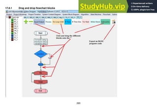 265
17.8.1 Drag and drop flowchart blocks
 