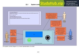317
22.1 System context diagram and brief
The system context diagram is a visual representation of a brief.
 