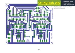 443
As with all motor circuits there is a
need to keep tracks as short and
direct as possible do note how this is
achieved on the board
 