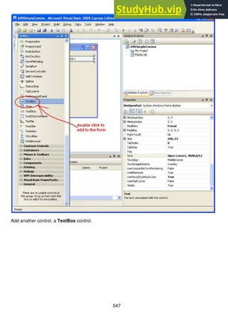 547
Add another control, a TextBox control.
 