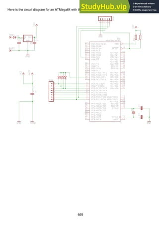 669
Here is the circuit diagram for an ATMega64 with the keypad circuit shown
 