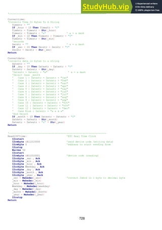 728
'------------------------------------------------------------------
Converttime:
'Converts Time In Bytes To A String
Timestr = ""
If _hour < 10 Then Timestr = "0"
Timestr = Timestr + Str(_hour)
Timestr = Timestr + "x" ' x = a dash
If _min < 10 Then Timestr = Timestr + "0"
Timestr = Timestr + Str(_min)
'seconds
Secstr = "" ' x = a dash
If _sec < 10 Then Secstr = Secstr + "0"
Secstr = Secstr + Str(_sec)
Return
Convertdate:
'converts date in bytes to a string
Datestr = ""
If _day < 10 Then Datestr = Datestr + "0"
Datestr = Datestr + Str(_day)
'Datestr = Datestr + "x" ' x = a dash
'Select Case _month
' Case 1 : Datestr = Datestr + "jan"
' Case 2 : Datestr = Datestr + "feb"
' Case 3 : Datestr = Datestr + "nar"
' Case 4 : Datestr = Datestr + "apr"
' Case 5 : Datestr = Datestr + "nay"
' Case 6 : Datestr = Datestr + "jun"
' Case 7 : Datestr = Datestr + "jul"
' Case 8 : Datestr = Datestr + "aug"
' Case 9 : Datestr = Datestr + "sep"
' Case 10 : Datestr = Datestr + "0ct"
' Case 11 : Datestr = Datestr + "n0v"
' Case 12 : Datestr = Datestr + "dec"
' Case Else : Datestr = "x x x x"
'End Select
If _month < 10 Then Datestr = Datestr + "0"
Datestr = Datestr + Str(_month)
Datestr = Datestr + "x" + Str(_year)
Return
'------------------------------------------------------------------
Read1307time: 'RTC Real Time Clock
I2cstart
I2cwbyte &B11010000 'send device code (writing data)
I2cwbyte 0 'address to start sending from
I2cstop
Waitms 50
I2cstart
I2cwbyte &B11010001 'device code (reading)
I2crbyte _sec , Ack
I2crbyte _min , Ack
I2crbyte _hour , Ack
I2crbyte Weekday , Ack
I2crbyte _day , Ack
I2crbyte _month , Ack
I2crbyte _year , Nack
_sec = Makedec(_sec) 'convert 2xbcd in 1 byte to decimal byte
_min = Makedec(_min)
_hour = Makedec(_hour)
Weekday = Makedec(weekday)
_day = Makedec(_day)
_month = Makedec(_month)
_year = Makedec(_year)
I2cstop
Return
 