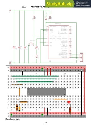 931
63.2 Alternative ATMega48 breadboard circuit
Breadboard layout
 