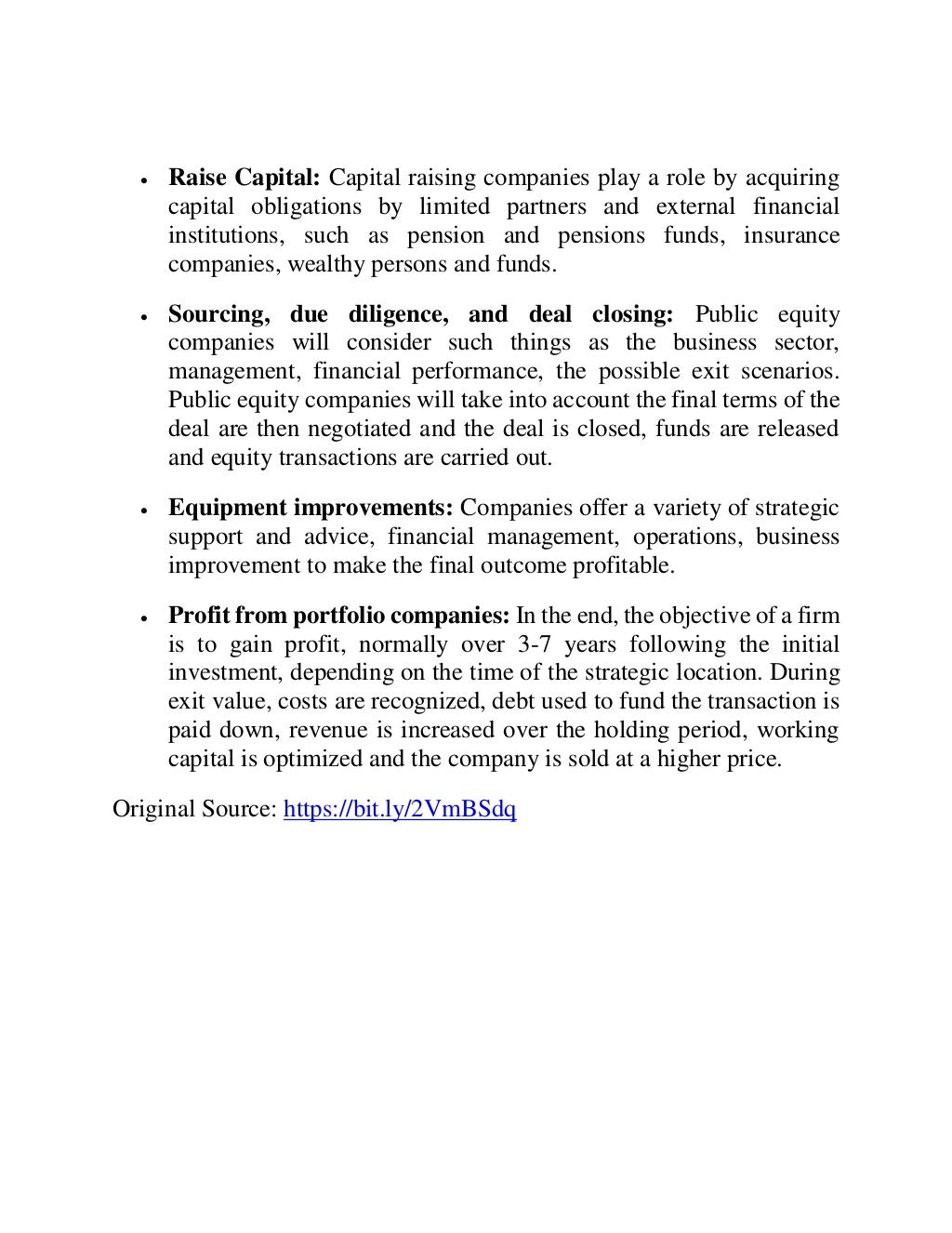 An Introduction To Private Equity Firms