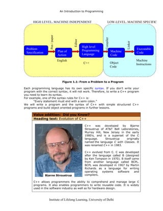 programming for all, part 1: an introduction to... An introduction to programming | PDF