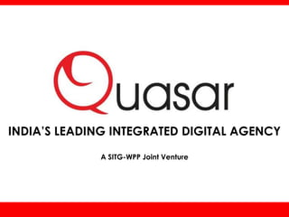 INDIA’S LEADING INTEGRATED DIGITAL AGENCY A SITG-WPP Joint Venture 
