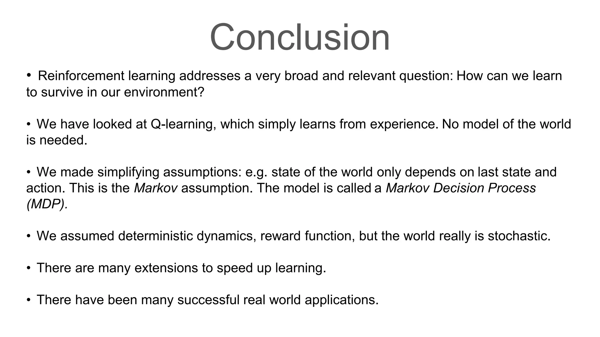 An introduction to reinforcement learning | PPTX | Computing ...