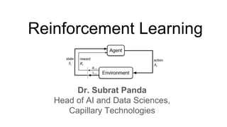 Reinforcement Learning
Dr. Subrat Panda
Head of AI and Data Sciences,
Capillary Technologies
 