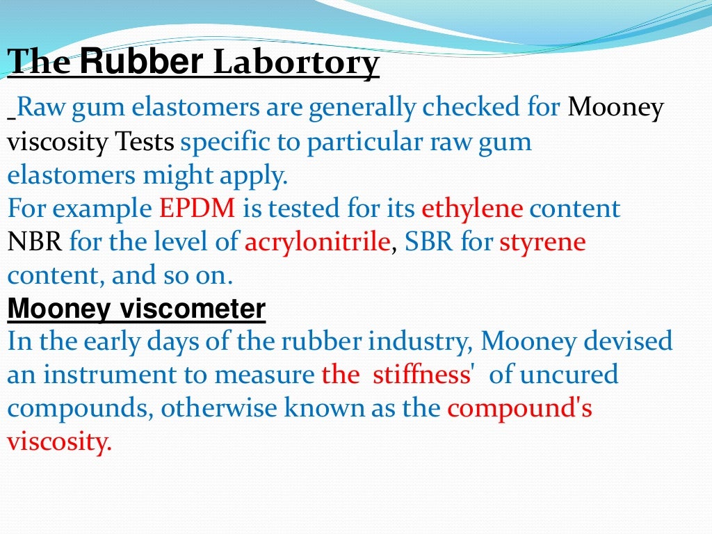An introduction to rubber technology
