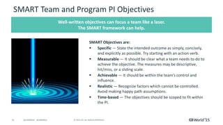 Pi Objective Format An Introduction to Scaled Agile Framework (SAFe) | PDF