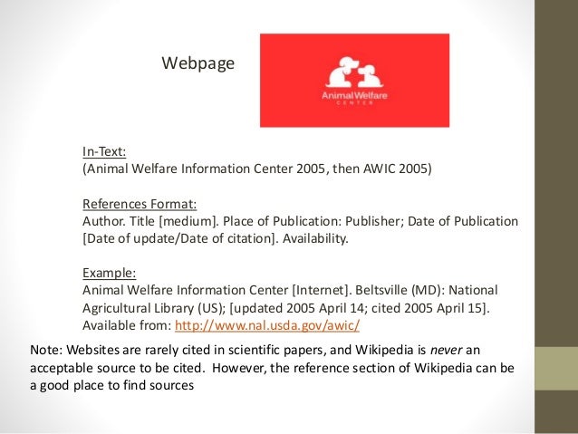 Scientific Citation Format Scientific Citation Format