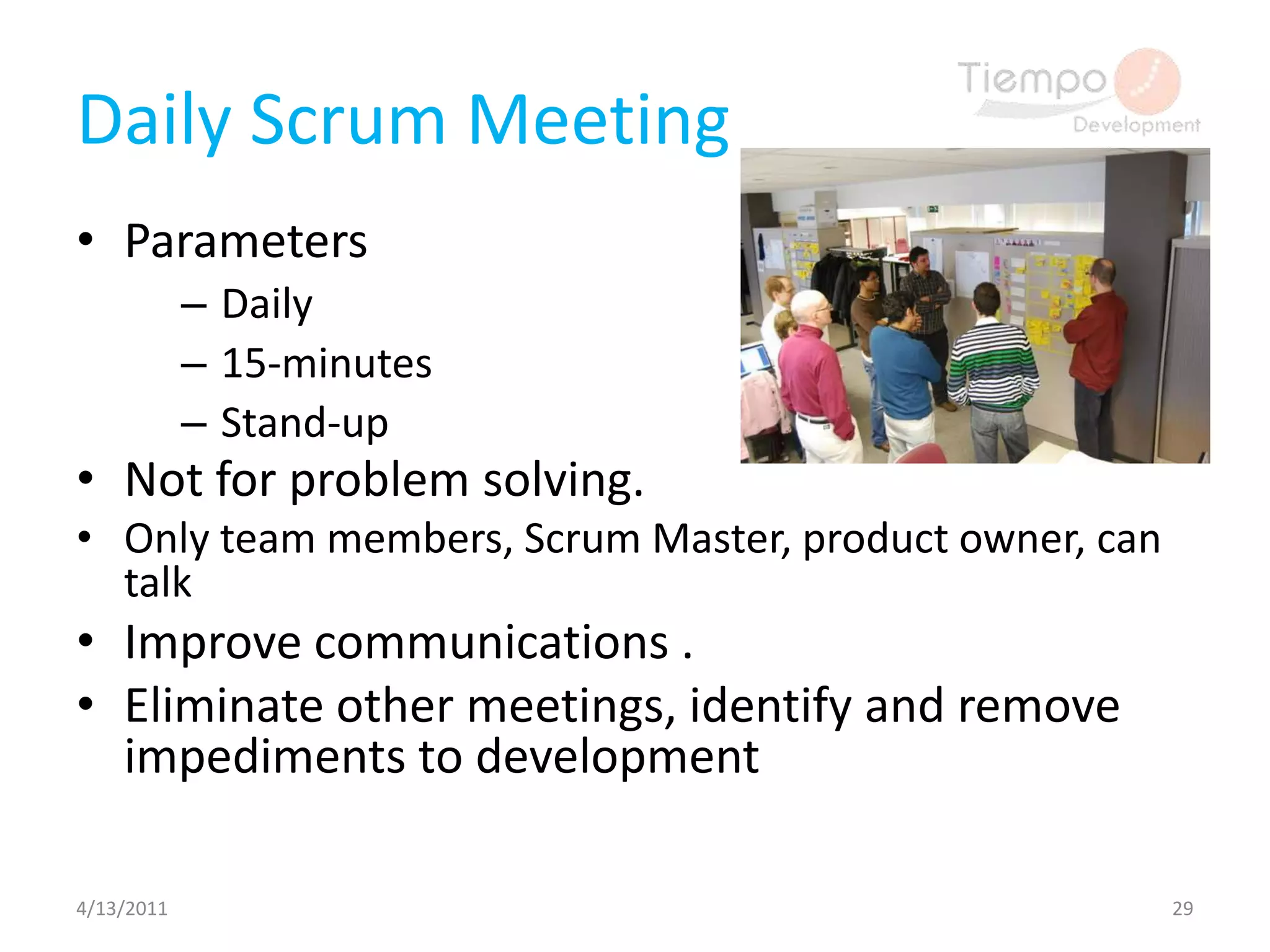 OceScrum has been used for:4/13/20118Commercial software