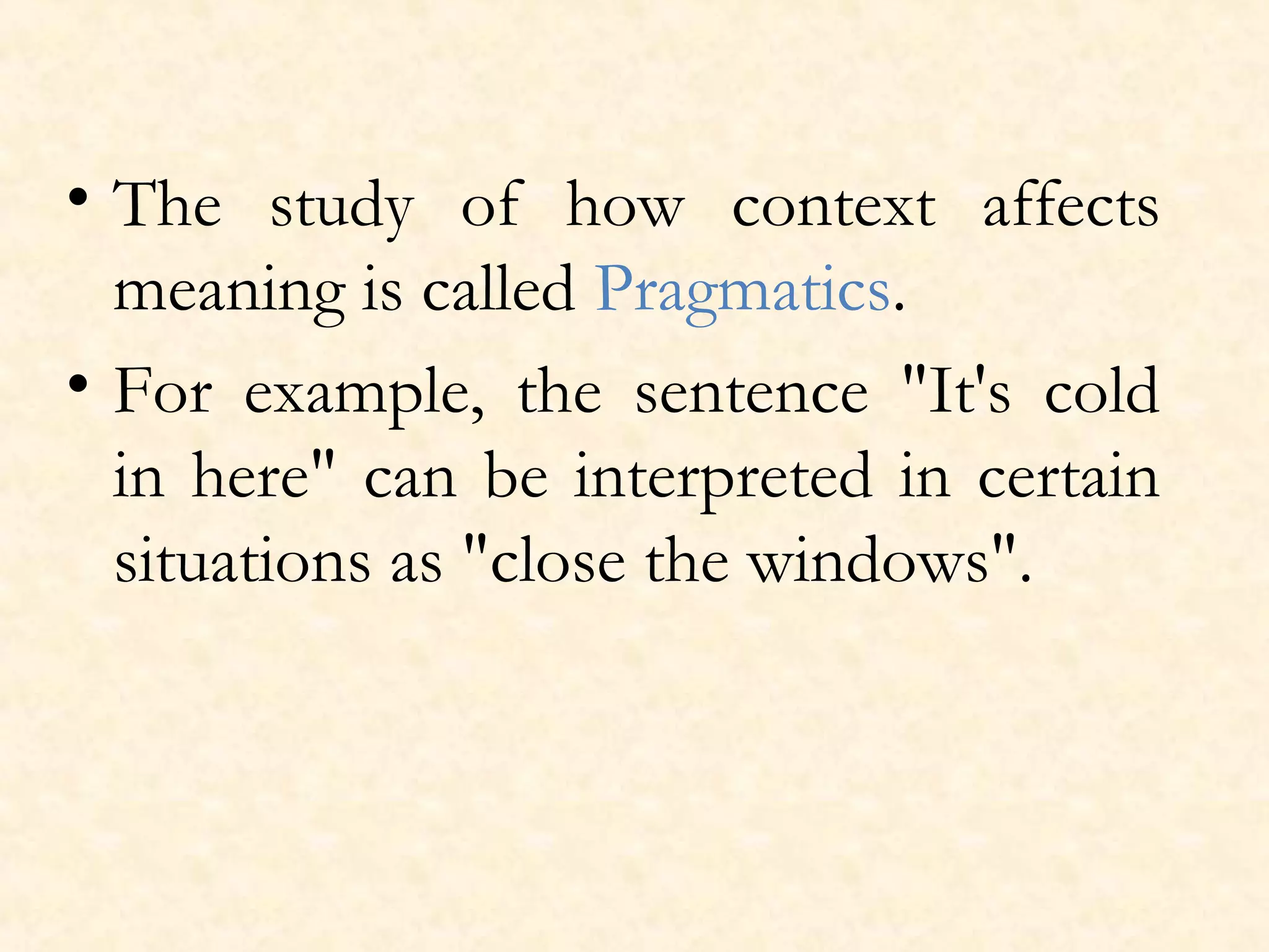 An introduction to semantics | PPT | Poetry | Books and Literature