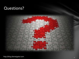 Additional partnerships with EMC Documentum and BMC Softwarehttp://blog.dotnetgator.com2