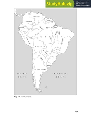101
Chapter 5 National languages and language planning
Map 5.1 South America
 