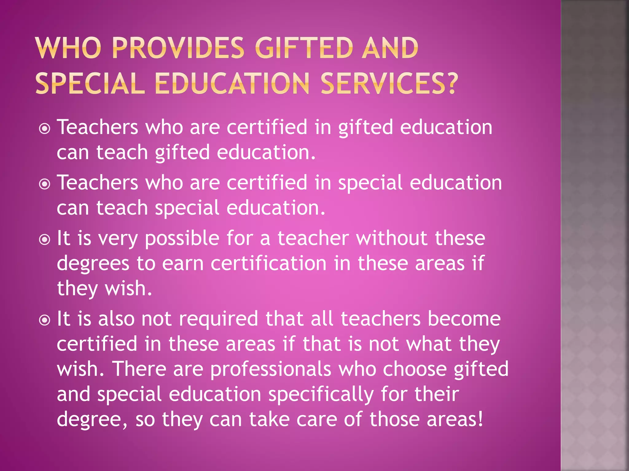 An introduction to special and gifted education, | PPTX