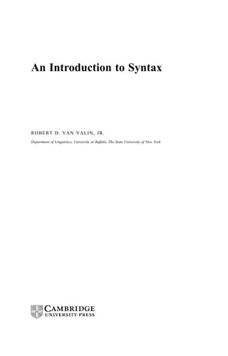 An introduction to syntax e book siip cahh