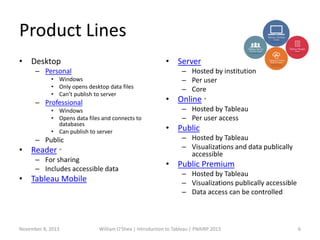 An introduction to Tableau | PDF