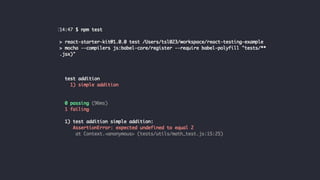 An Introduction to Test Driven Development with React | PDF