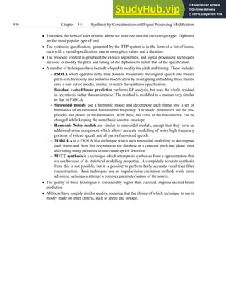 An Introduction To Text-To-Speech Synthesis