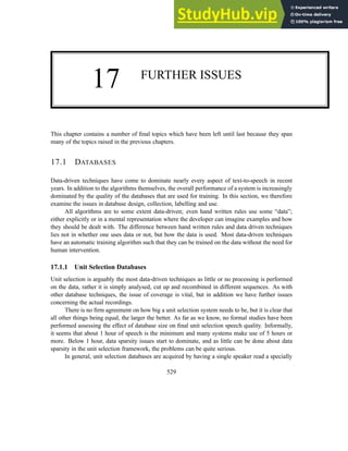 An Introduction To Text-To-Speech Synthesis