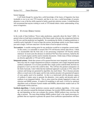 An Introduction To Text-To-Speech Synthesis