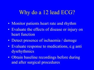 AN INTRODUCTION TO THE 12 LEAD ECG IN MEDICINE | PPT