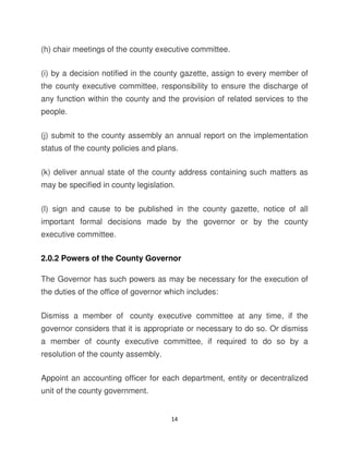 An introduction to the county governments of kenya | PDF