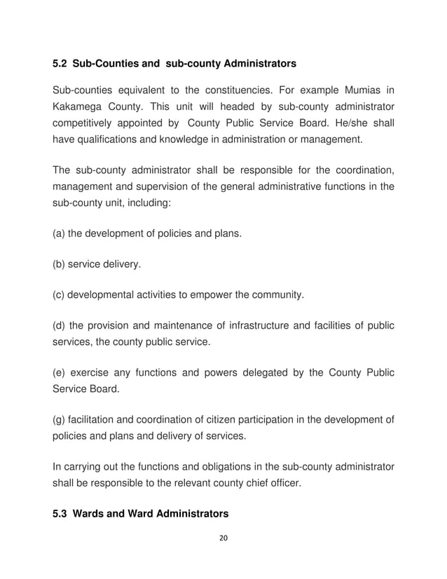 An introduction to the county governments of kenya