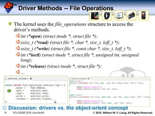 An introduction to the linux kernel and device drivers (NTU CSIE 2016. ...
