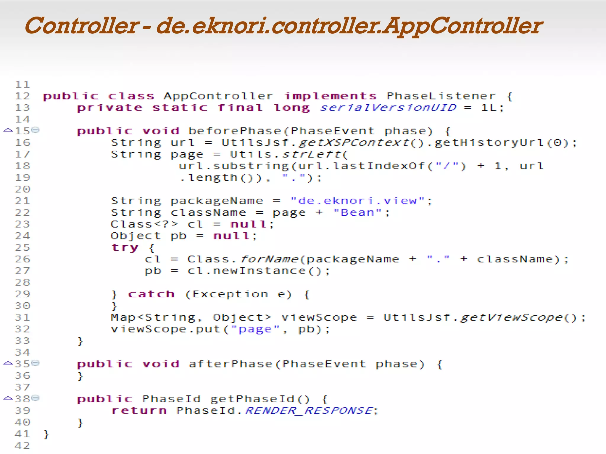 Controller - de.eknori.controller.AppController
 