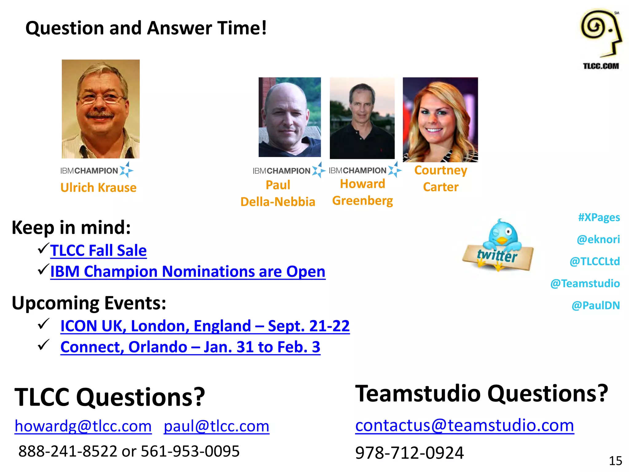 Questions????
14
Use the Orange Arrow button to
expand the GoToWebinar panel
Then ask your questions in the
Questions panel!
Remember, we will answer your
questions verbally
 